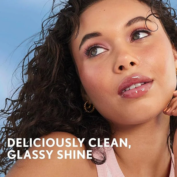 COVERGIRL Clean Fresh Yummy Lip Gloss, Sunrise Blush, Hydrating, Non-Sticky, Hyaluronic Acid, Glassy Shine, 0.33oz - Produ...