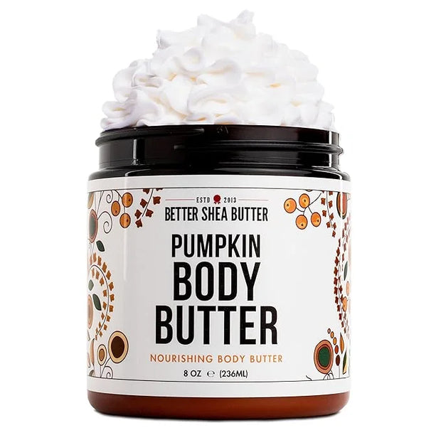 Pumpkin Body Butter with Organic Shea Butter | Pumpkin Spice Lotion for Women | Non Greasy Body Cream | Fall Body Care Fav...
