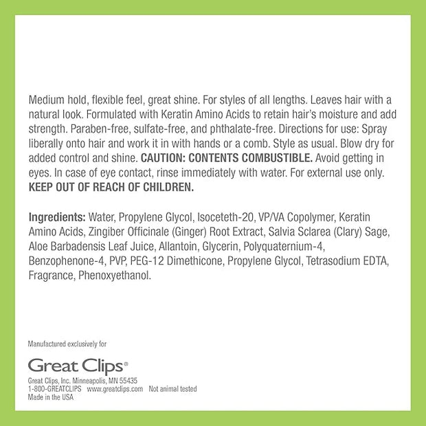 GREAT CLIPS LATITUDE Spray Gel | Hair Gel for Men | Medium Hold + Medium Shine | 8oz - Product Image