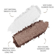 Double color eye shadow, Eyeshadows Creamy, high pigment eye makeup palette, matte shimmer metal eye shadow powder, Blenda...