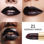 Oulac Metallic Black Lipstick for Women, High-Impact Lipcolor with Moisturizing Creamy Formula, Vegan & Cruelty-Free, Full...
