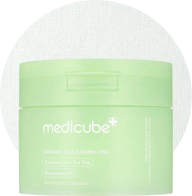 medicube Exosome CICA Tea Tree Calming Toner Pads for Sensitive Skin with Centella Asiatica Help Reduce Redness & breakout...