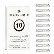 10 Eyebrow Razor Blades - Face Razors for Women & Men, Eyebrow Trimmer Shaper with Precision Cover, Facial Shaver & Dermap...