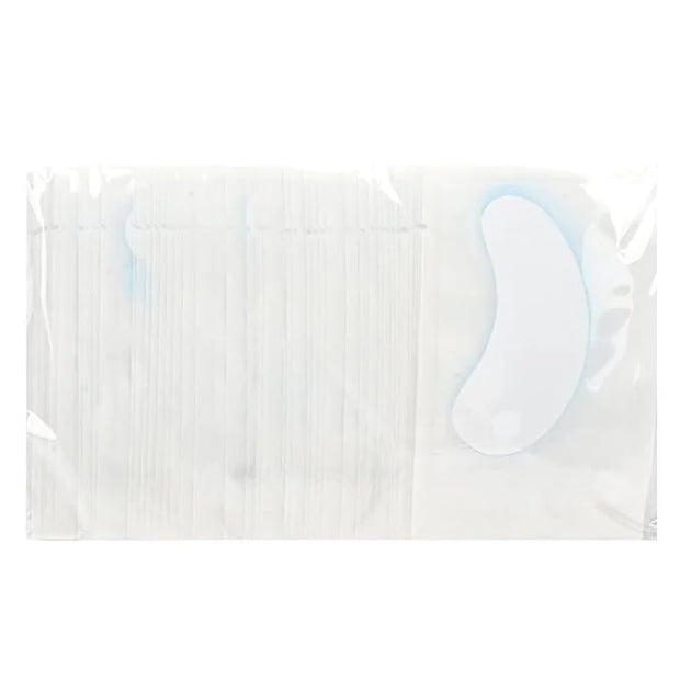 100 Pairs Hydrogel Under Eye Gel Patches Lint Free Eye Lash Pads Eyelash Extension Tool Mask Eyepads, Transparent/Blue - P...