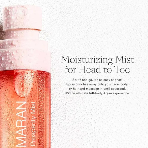Josie Maran Moisture Miracle Workers Duo - 100% Pure Argan Oil & Hydrating Body Mist - Moisturizing Skincare Set with Nutr...