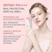 Tinted Sunscreen For Face SPF 50+(white), Against UVA and UVB Rays,No White Cast, With a non-sticky, Hydrating lightweight...