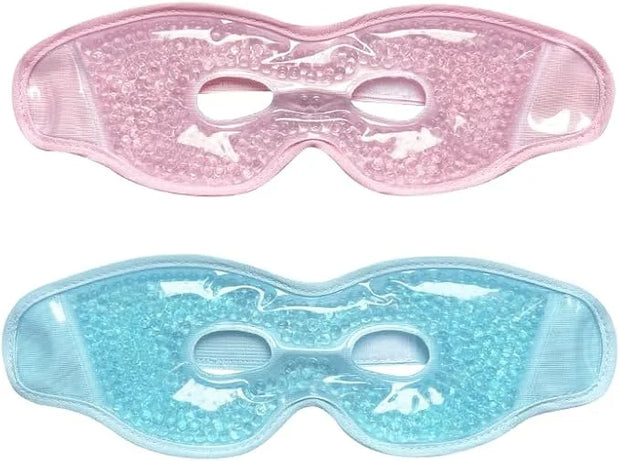 2 PCS Gel Eye Mask,Reusable,for Dark Circles,Dry Eyes,Headaches,Puffiness,Stress,migraines,Eye Bags.Allergies,Sinus discom...