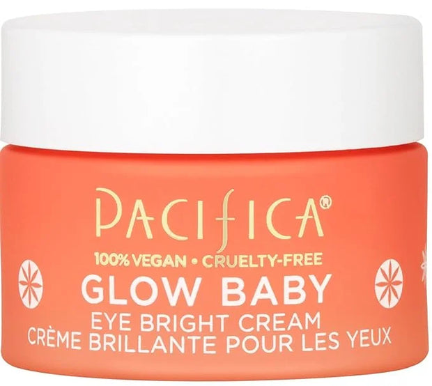 Pacifica Glow Baby Brightening Eye Cream – Vitamin C Under Eye Cream for Dark Circles & Puffiness, Caffeine-Infused Eye Br...