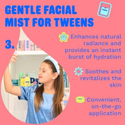 Skincare Start Young Bundle Gift Set | 3-Step Gentle Skin Care Routine for Tweens | Alcohol-Free & Safe | Includes Squeaky...