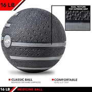 JFIT Medicine Exercise Ball with Dual Texture - Product Image