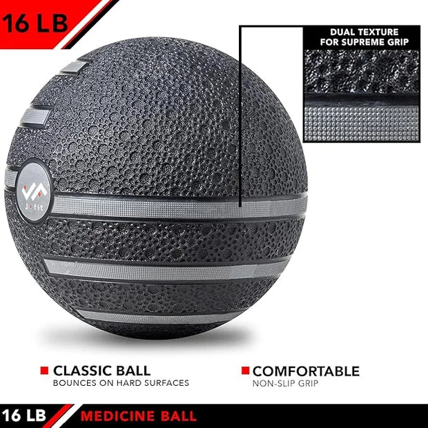 JFIT Medicine Exercise Ball with Dual Texture - Product Image