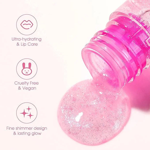Unidollss MOOD Color Changing Lip Oil - Hydrating, Plumping, Non-Sticky Lip Gloss with Shimmer Finish, Long-Lasting Moistu...