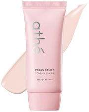 ATHE Vegan Relief Sun BB SPF50+ PA++++, Korean Sunscreen, Zinc Oxide Tone Up Cream, Tone & Texture Correction, Long-Lastin...