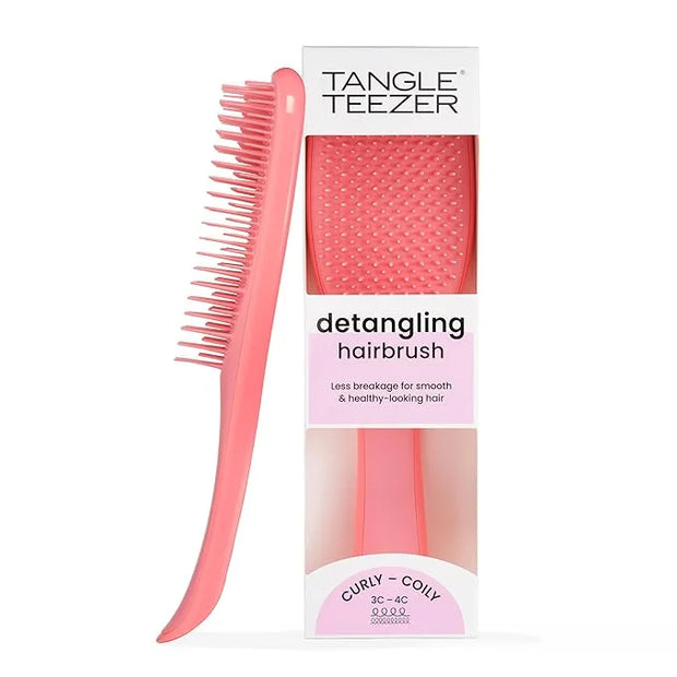 Tangle Teezer Ultimate Detangler Curly Hair Brush, Dry & Wet Hairbrush, Reduces Frizz & Breakage, for 3C to 4C Curly Hair ...