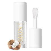 Big Brush Head Hydrating Lip Glow Oil Plumping Lip Tint, Transparent Lip Care Lip Gloss Tinted Lip Balm, Moisturizing Non-...