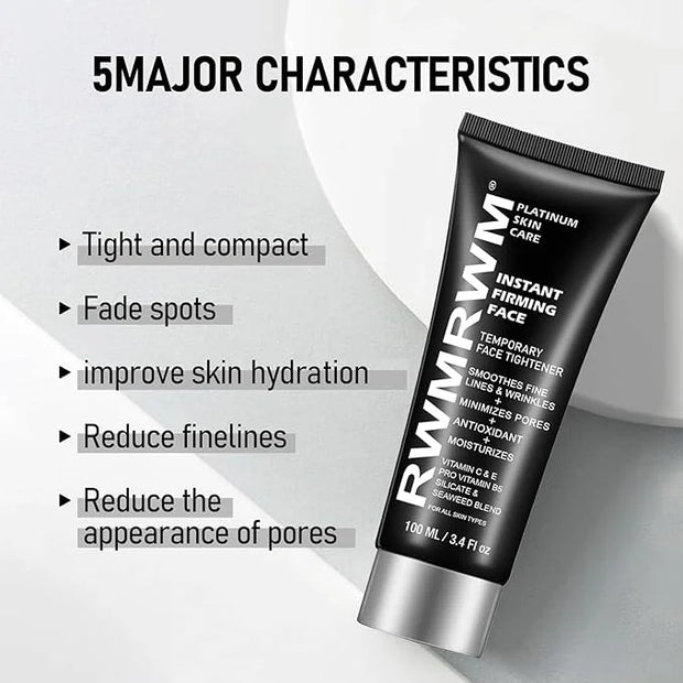 Face Tightener – Firms & Smooths the Look of Fine Lines & Wrinkles – Daily Moisturizer for Women & Men – 100ml (3.4 fl.oz)...