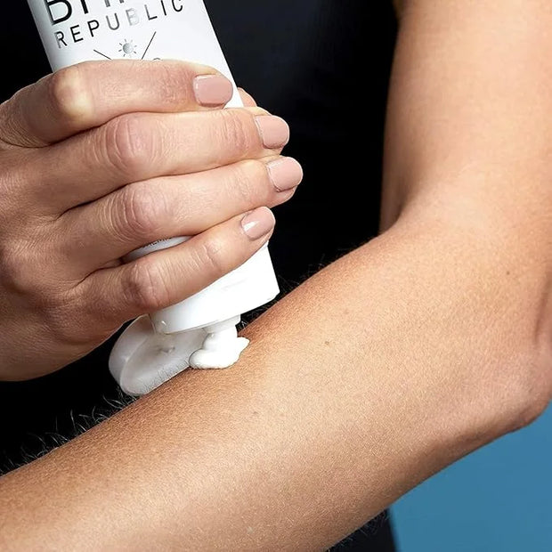 Bare Republic Mineral SPF 50 Sport Sunscreen Lotion. Natural Vanilla Coconut Scented Lightweight and Sheer Sunscreen Lotio...
