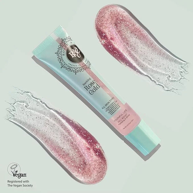 Rosee Lip Gloss Vegan & Cruelty Free Treatment, Professional Make up, Long Lasting Glossy with Shea Butter, Moisturize, Pr...