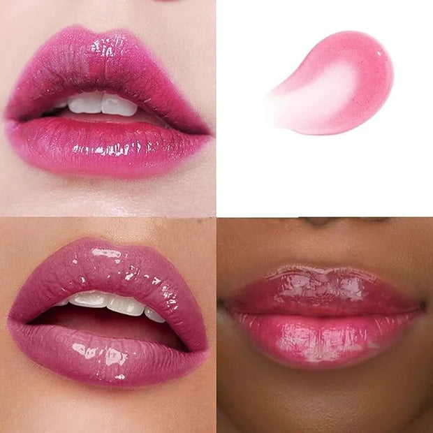 Color Changing Lip Gloss Lip Oil Tinted,Magic PH Color Change Lip Stain Lip Balm,Long Lasting Nourishing Non-Stick Lipglos...