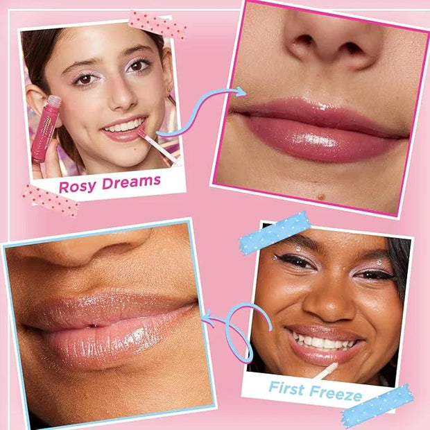 Petite 'N Pretty So Dreamy 10K Shine Lip Gloss Duo—Makeup for Girls, Kids, Tweens, Teens—High Shine, Lightweight, Made in ...
