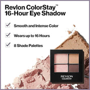 Revlon Eyeshadow Palette, ColorStay 16 Hour Eye Makeup, Velvety Pigmented Blendable Matte & Shimmer Finishes, 510 Precocio...