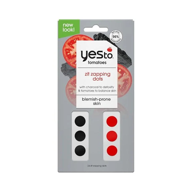 Yes To Tomatoes charcoel Set – Face Mask, Scrub & Cleanser, Moisterizer, Spot Treatment - Product Image