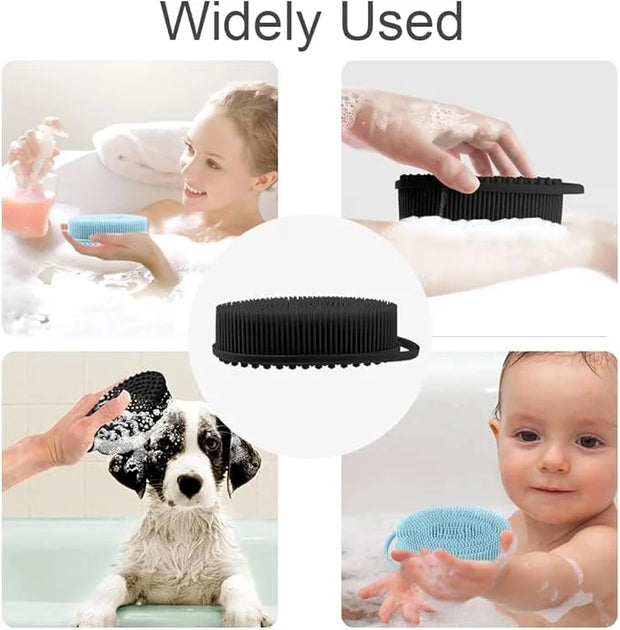 Silicone body scrubber, exfoliating silicone