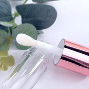 COSIDEA 14pcs Empty 6ml big doe foot wand Chunky lip gloss tubes for DIY lipgloss,Pink round lipgloss containers tubes wit...