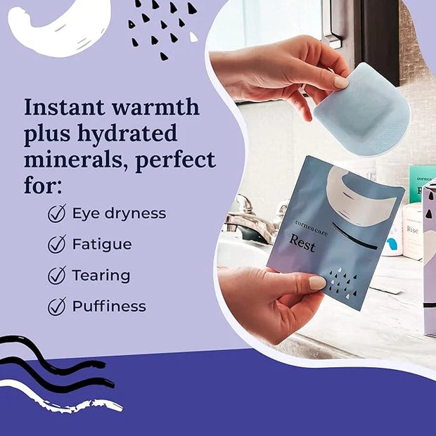 The Eyelid Hygiene Foundation | Self Heating Warm Compress for Eyes | Eye Wipes for Dry Eyes | Eye Compress for Puffy Eyes...
