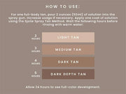 SJOLIE Rapid Spray Tan Solution - Ultra One Hour Express Tan - Olive Base | Sunless Tanner for a Fast Drying, Vegan-Friend...