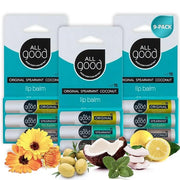 All Good Organic SPF15 Lip Balm - Hydrating Lip Care with Olive Oil, Beeswax, Calendula, Lavender, Vitamin E - Lip Moistur...