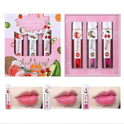 Color Changing Lip Oil - Fruit Lip Oil Pack, 3pcs Magic Color-Changing Lip Glow Oil, Hydrating Lip Gloss for Dry Lip Care ...