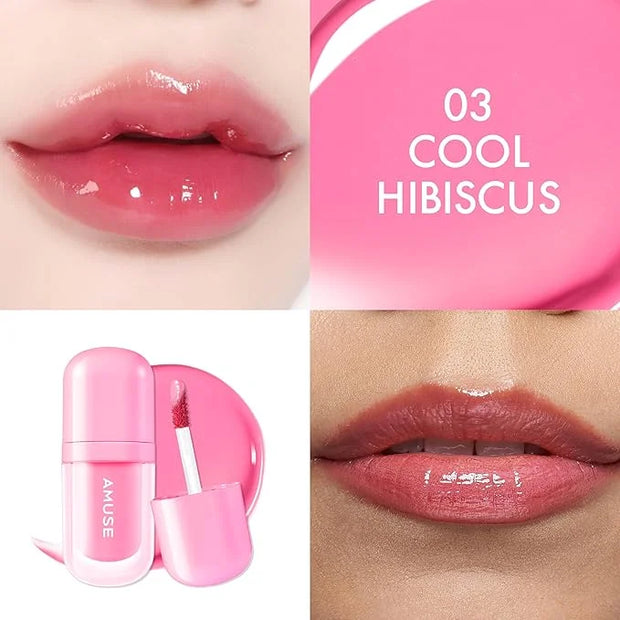 Amuse SEOUL BEBE TINT - 03 COOL HIBISCUS | 24-hour Long-lasting Lip Stain, Plumping, Hydrating, Moisturizing, No Peel Off,...