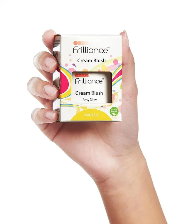 Frilliance Hydrating Cream Blush, Sheer Rosy Glow Tint, Cruelty Free Hypoallergenic for Teens of All Skin Types, 30 ml / 1...