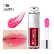 2PCS Hydrating Lip Glow Oil, Lip Oil Gloss Transparent Toot Tinted Nourishing Long Lasting Repairing Lightening Lip Lines ...