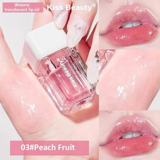 4-Piece Lip Oil & Gloss Kit - Hydrating, Plumping Lip Care with Pearl & Shimmer - Product Image