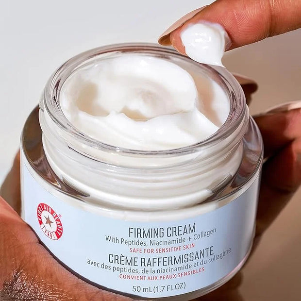 First Aid Beauty Firming Collagen Cream with Collagen, Peptides and Niacinamide – Day + Night Anti-Aging Face Moisturizer ...