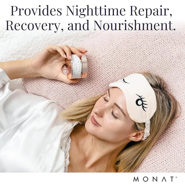 Monat Night Heaven Crème – Intensive Hydrating Moisturizer for Face – Nighttime Repair Cream for Plump & Youthful Skin – A...