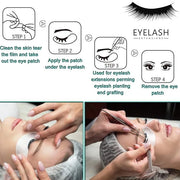 50 Pairs Set Under Eye Pads,Eyelash Extension Gel Patches, Lash Extension Lint Free Under Hydrogel Eye Mask Pads Beauty To...