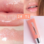MAEPEOR Glitter Glossy Plumping Lipgloss 9 Colors Moisturizing Lip Plumper Shiny Jelly Lip Gloss Natural Liquid Lipstick f...