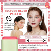 Blush Cream for Cheeks,Face Matte Contour Blush Makeup,Buildable Shimmer Facial Cheek Blusher Shades,Blendable Cosmetic Ma...