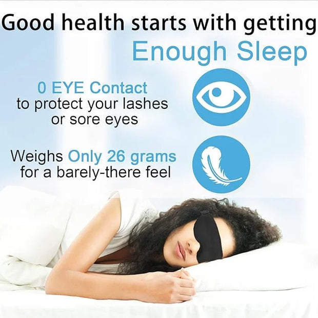 Eye Mask for Lash Extensions, Sleep Mask for Side Sleeper, Eyelash Sleeping Mask for Extensions,100% Block Out Light Sleep...