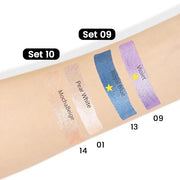 Kaely 2Pcs Cream Eyeshadow Stick Set for Eyes,Vioiet & Royal Blue Shimmer Pen,Eye Brightener Halloween Makeup,sombras para...