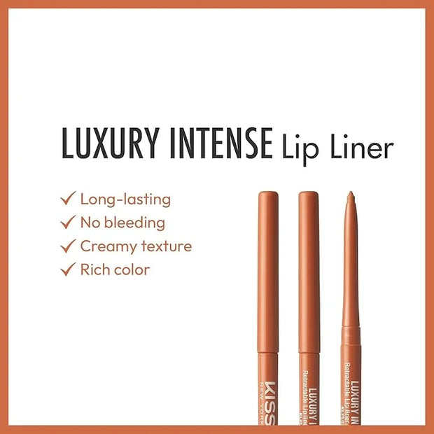 Professional Lip Liner, Long-Lasting Luxury Intense Lipliner, Creamy Retractable Easy to Use Richly Pigmented Lip Liner Pe...