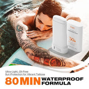 Sexymix Tattoo Sunscreen Stick, SPF 50 Waterproof Sunscreen Stick Broad Spectrum UVA/UVB Protection 0.7 oz with Zinc Oxide...