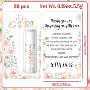 30 Sets Baby Shower Lip Balm Guest