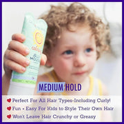 California Baby Calming Hair Gel for Kids | 100% Plant-Based Baby Hair Gel | Medium-Hold | Lavender Scent | Hypoallergenic...