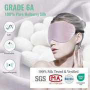 BeeVines Gel Eye Masks & Silk Sleep Mask - Product Image
