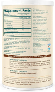 Himalaya Organic Psyllium Husk Powder, Daily Dietary Fiber Supplement, Regularity, Appetite Management, Certified Organic,...