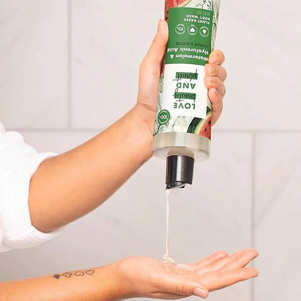 Love Beauty and Planet Plant-Based Body Wash Hydrate and Restore Skin Watermelon and Hyaluronic Acid Made with Plant-Based...